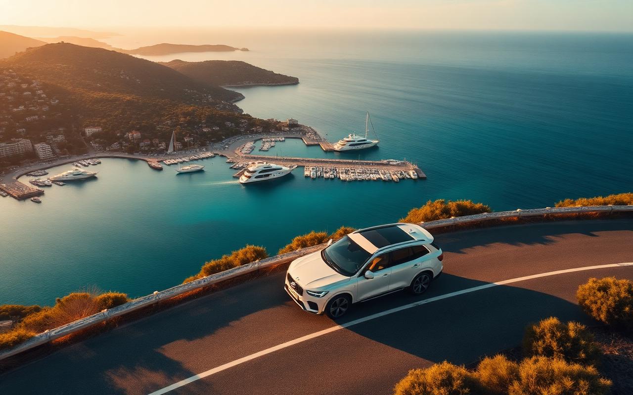 Costa Smeralda e Porto Cervo: noleggio auto di lusso self-drive da Olbia